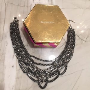 BAUBLE BAR- Chrome Statement Necklace- BRAND NEW!